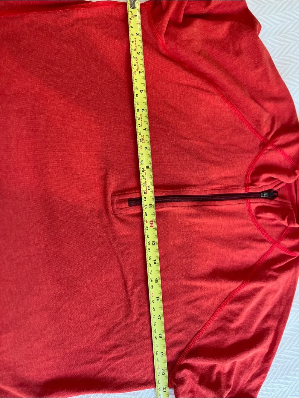 Stio Women’s Red 1/4 Zip Long Sleeve Activewear Top size XL - Picture 7 of 7